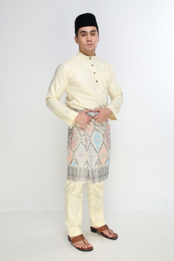 Picture of Baju Melayu Moden Cekak Musang (YELLOW) by Amar Amran