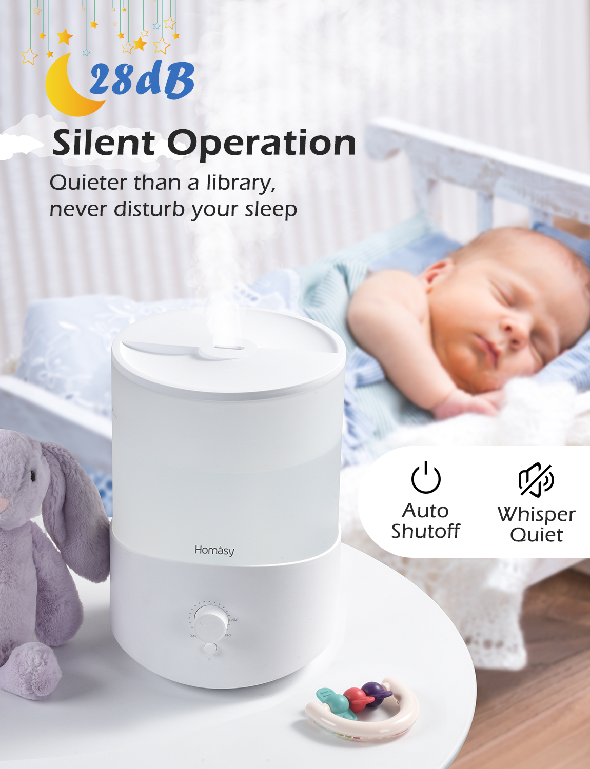 SUKE SHOP. SALES Homasy 2.5L Cold Mist Humidifier & Diffuser (SAVE RM80)