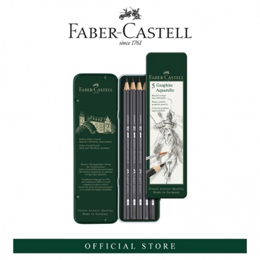 Picture of Faber-Castell Graphite Aquarelle - Tin of 5 pcs