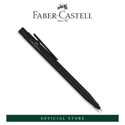 Picture of Faber-Castell NEO SLIM Black Matt Black Chromed Ball Pen with Stylus