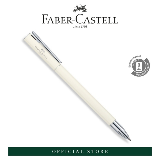 Picture of Faber-Castell NEO SLIM Ivory Shiny Chromed Gel Roller Pen