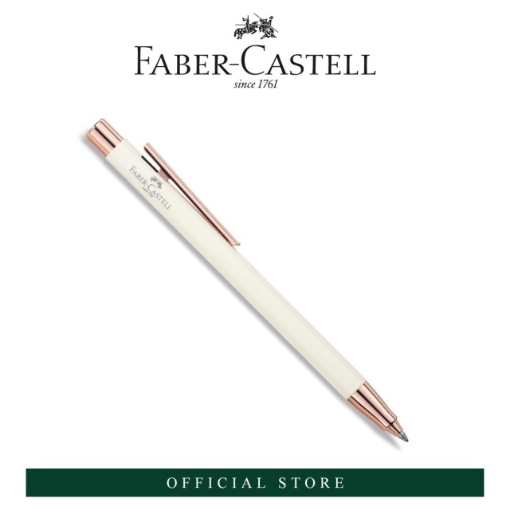 Picture of Faber-Castell NEO SLIM Ivory Rose Gold Chromed Ball Pen with Stylus