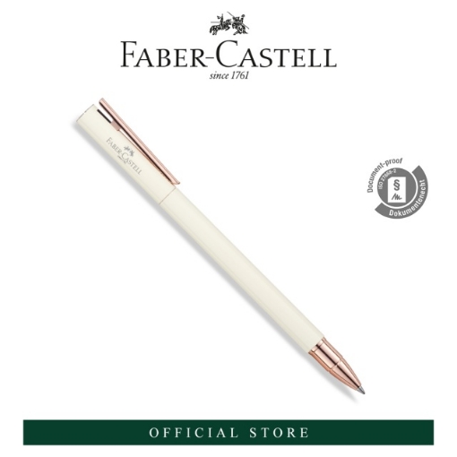 Picture of Faber-Castell NEO SLIM Ivory Rose Gold Chromed Gel Roller Pen