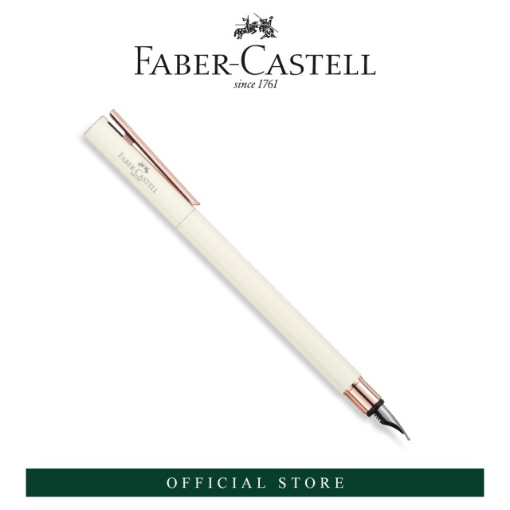 Picture of Faber-Castell NEO SLIM Ivory Rose Gold Chromed Fountain Pen