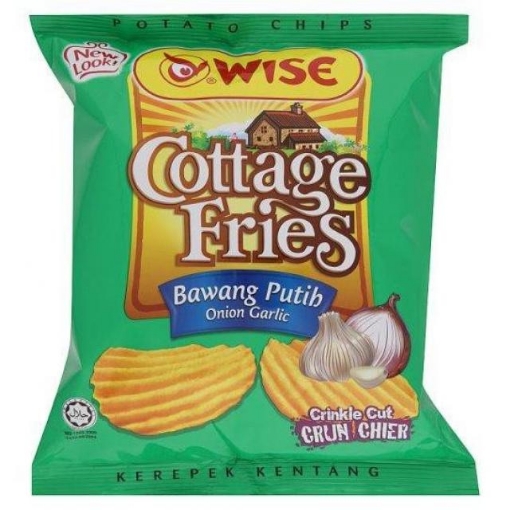 Picture of WISE COTTAGE FRIES ONION GARLIC 12X65G