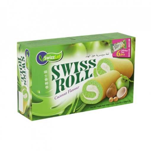 Picture of SWIZZLEF SWISS ROLL PANDAN 48X6X18G