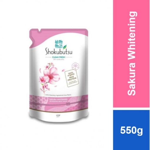 Picture of SHOKUBUTSU SAKURA WHITENING REFIL 550M