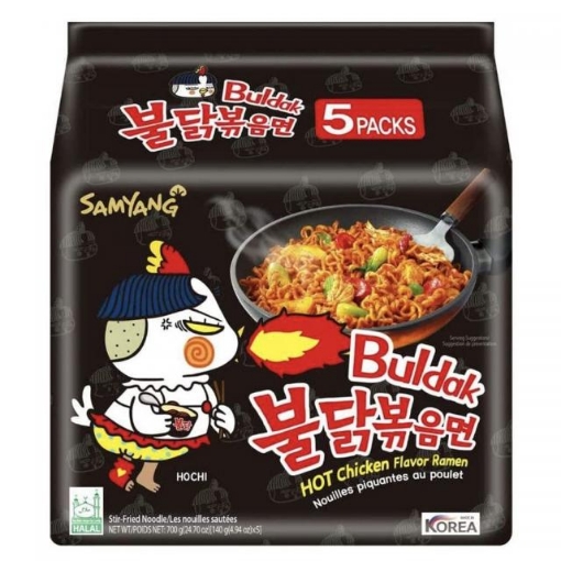 Picture of SAMYANG HOT CHICKEN RAMEN PACK 5X140G