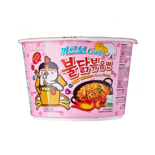 Picture of SAMYANG HOT CHICKEN CARBONARA BOWL 105G