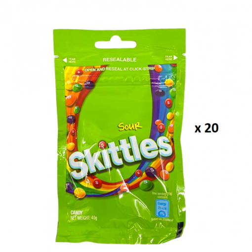 Picture of SKITTLES SOUR 20X40G