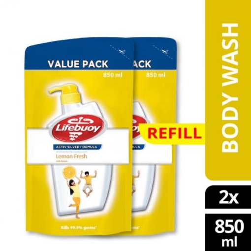 Picture of S/LIFEBUOY BODYWASH LEMON 2X850ML