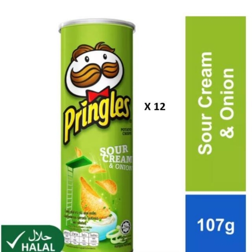 Picture of PRINGLES SOUR CREAM & ONION 12X107G