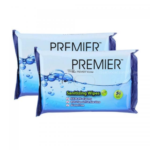 Picture of PREMIER SANITIZING WIPES 2X50S