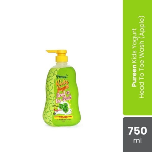 Picture of PUREEN YOGURT HEAD-TOE WASH APPLE 750ML