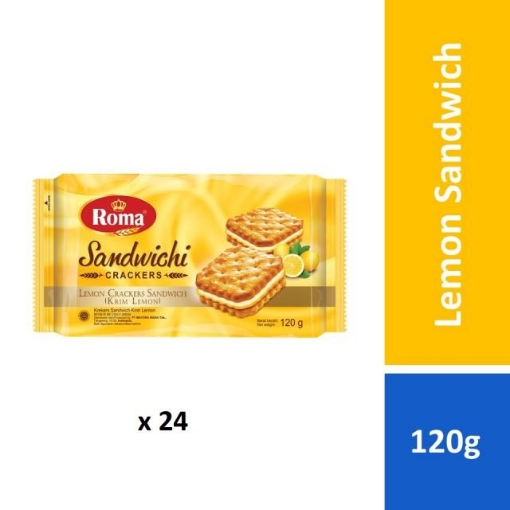 Picture of ROMA LEMON SANDWICH 24X120G