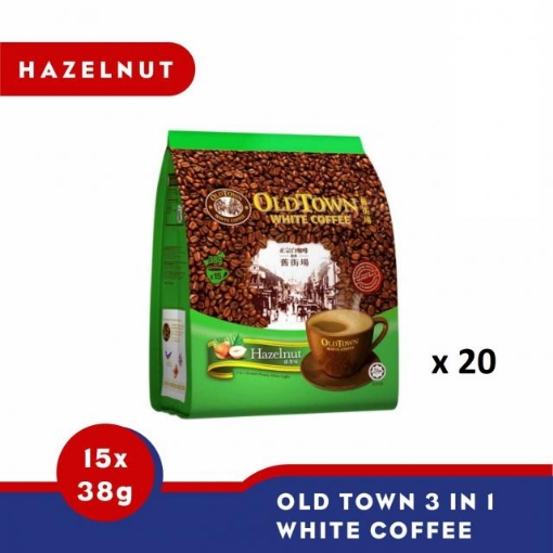 Picture of OLDTOWN WHITE COFFEE HAZELNUT 20X15X38G