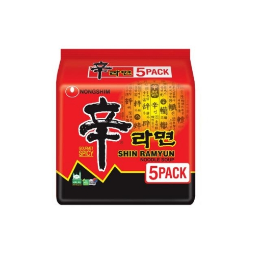 Picture of NONGSHIM SHIN RAMYUN MUSHROOM 5x120G