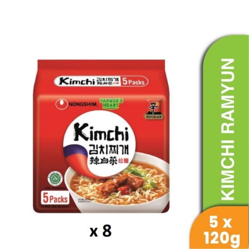 Picture of NONGSHIM SHIN KIMCHI RAMYUN 8X5X120G