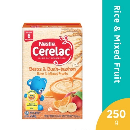 Picture of NESTLE CERELAC RICE MIX FRUIT 250G