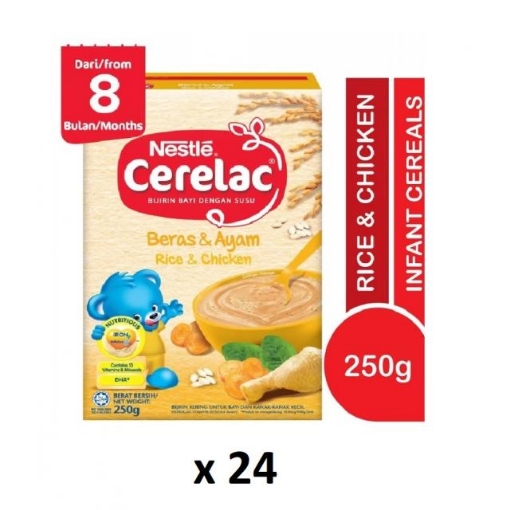 Picture of NESTLE CERELAC RICE AND CHICKEN 24X250G