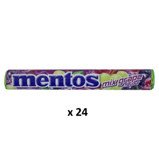 Picture of MENTOS MIX GRAPE 24X1'S