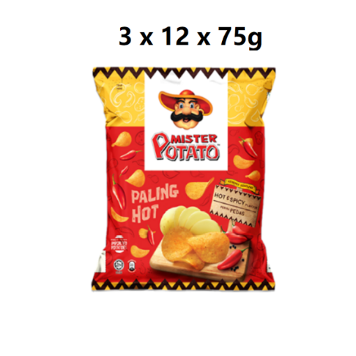 Picture of MISTER POTATO CHIPS PEDAS 3X12X75G