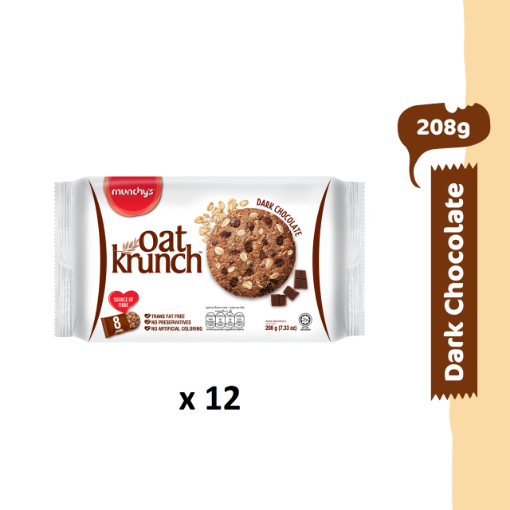 Picture of MUNCHYS OAT KRUNCH D.CHOCOLATE 12X208G