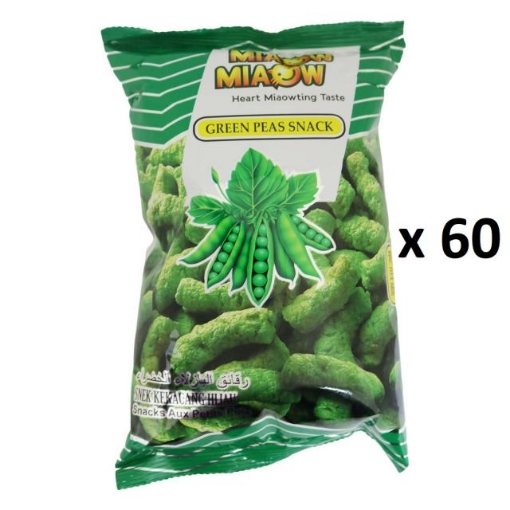 Picture of MIAOW GREEN PEAS SNACK 60X60G