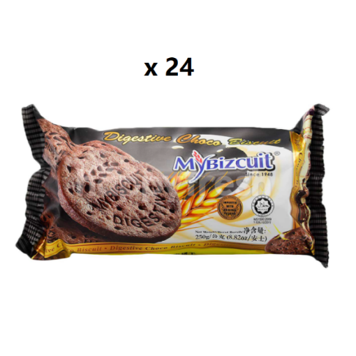 Picture of MYBIZCUIT DIGESTIVE CHOCO BISCUIT24X250G