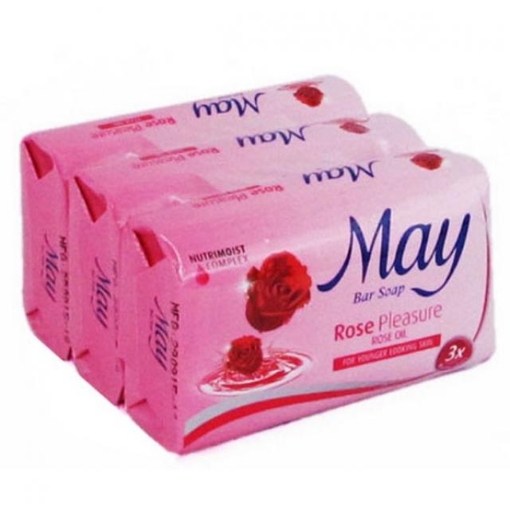 Picture of MAY SOAP ROSE PLEASURE PINK 36X(3+1)X85G