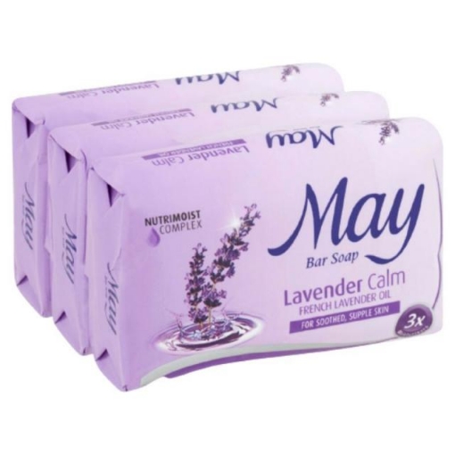 Picture of MAY SOAP LAVENDER CALM PURPLE (3+1)X85G