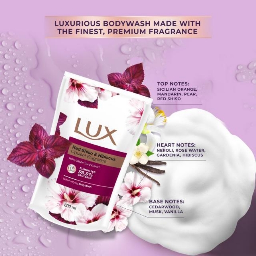 Picture of LUX SHOWER REFIL WHITE (RED SHISO) 600ML