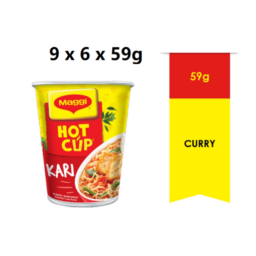 Picture of MAGGI HOT CUP CURRY 9X6X59G