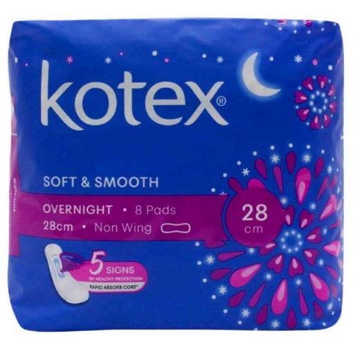 Picture of KOTEX OVERNIGHT NON WING 28CM 8S