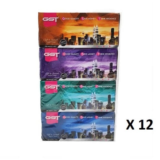 Picture of GST FACIAL TISSUE PULP 2PLY 12X(4X200S)
