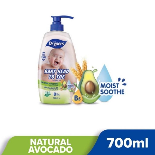 Picture of DRYPERS BABY HEAD TO TOE AVACADO 700ML