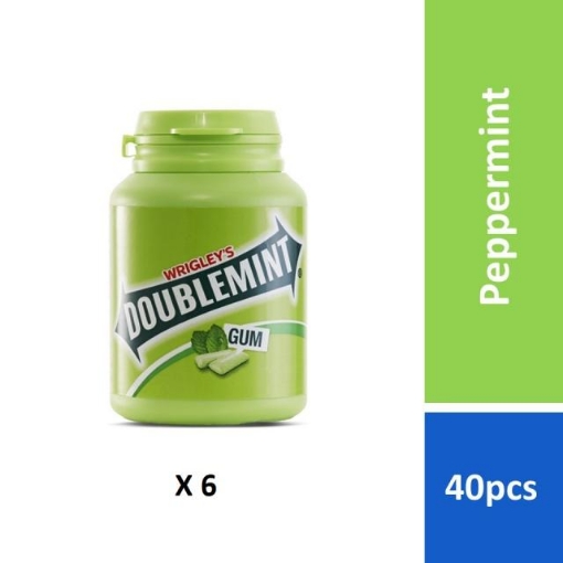 Picture of DOUBLEMINT PEPPERMINT BOTTLE 6X40S