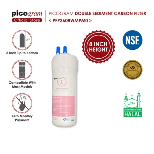 Picture of Picogram Natural Double Sediment Carbon Filter (8" / 10")