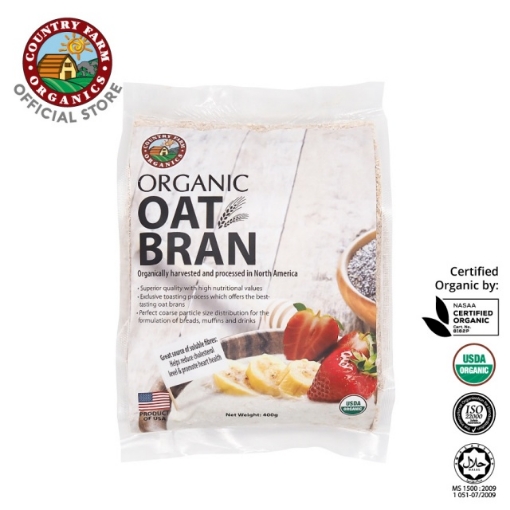 Picture of Country Farm Organics USA Bran Oats 400g