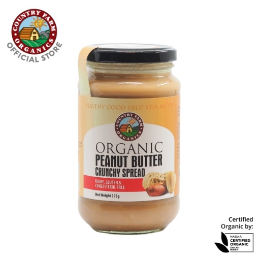 Picture of Country Farm Organics Crunchy Peanut Butter 375g