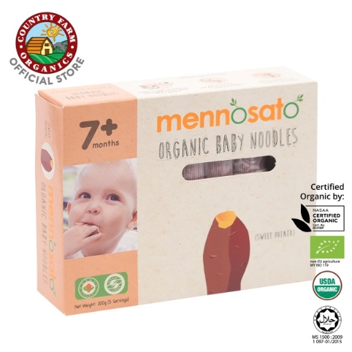 Picture of Mennosato Organic Sweet Potato Baby Noodle 200g