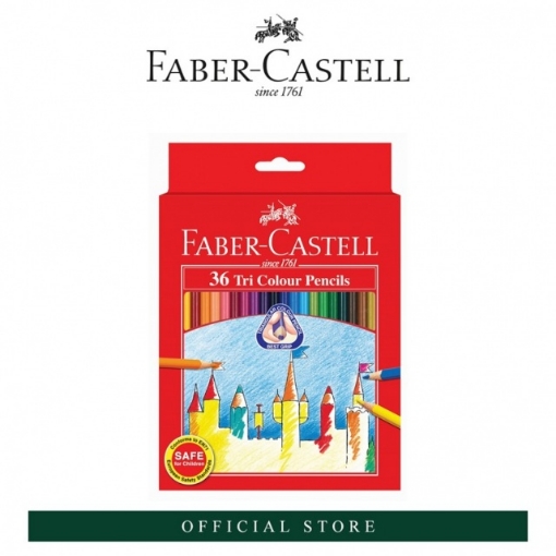 Picture of Faber-Castell Tri Colour Pencils - 36