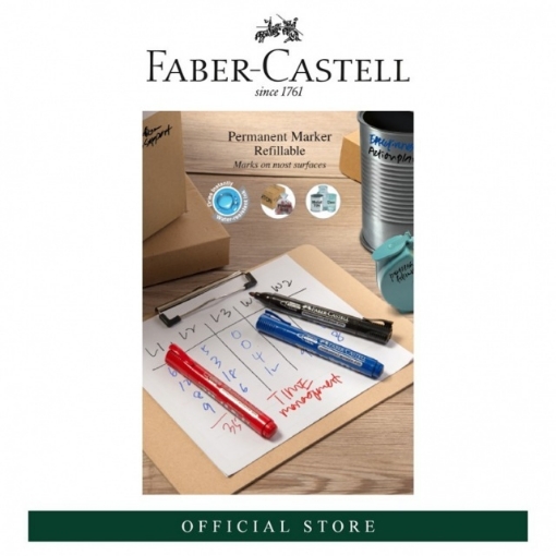 Picture of Faber-Castell Refillable Perm Marker P20 Bullet - Box of 10 pcs