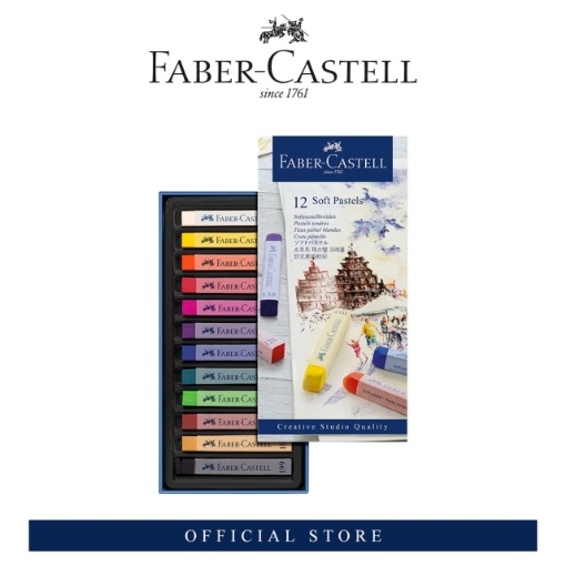 Picture of Fber-Castell Soft Pastels - Cardboard Box of 12