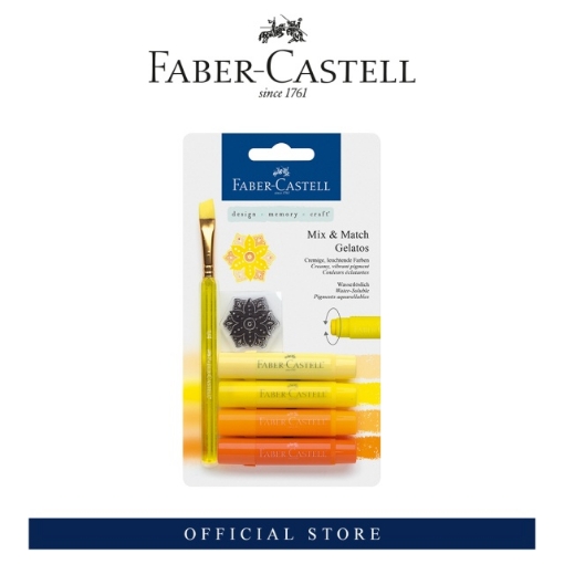 Picture of Faber-Castell Gelatos Watercolour Crayons - Box of 4pcs