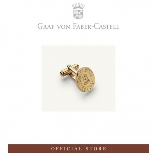 Picture of Graf von Faber-Castell CUFFLINKS Round Gold-Plated