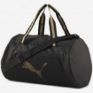 Picture of PUMA AT ESS barrel bag Puma Black-Bright Gold Female - 07736505