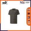 Picture of PUMA Modern Basics Striped Tee-Forest Night-Male-58366770