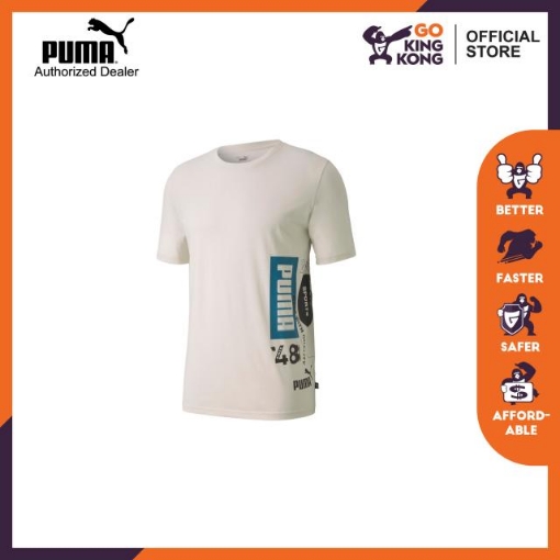 Picture of PUMA Placement Tee-Vaporous Gray-Male-58451205