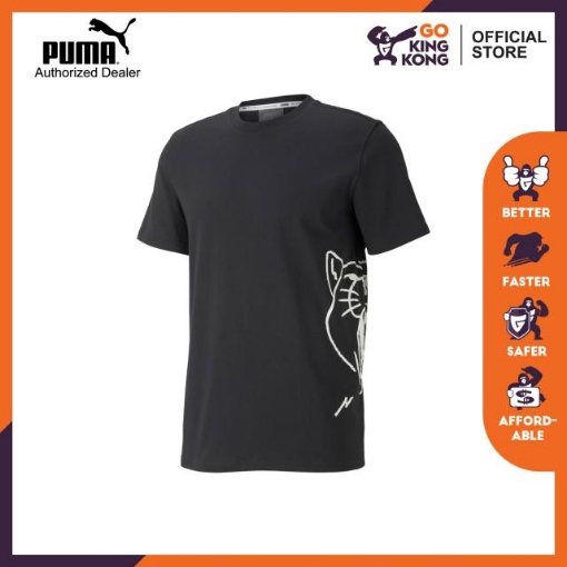 Picture of PUMA CAT JAWS TEE-Puma Black-Male-53056102